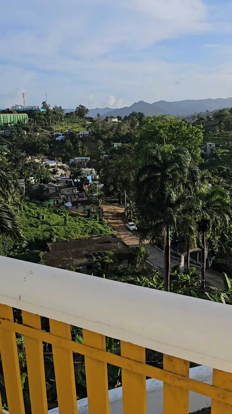 View from the hotel balcony on the 4-day tour